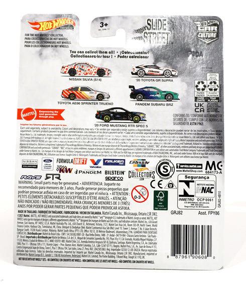 Hot Wheels Slide Street Nissan Silvia S14 Formula Drift Diecast Car